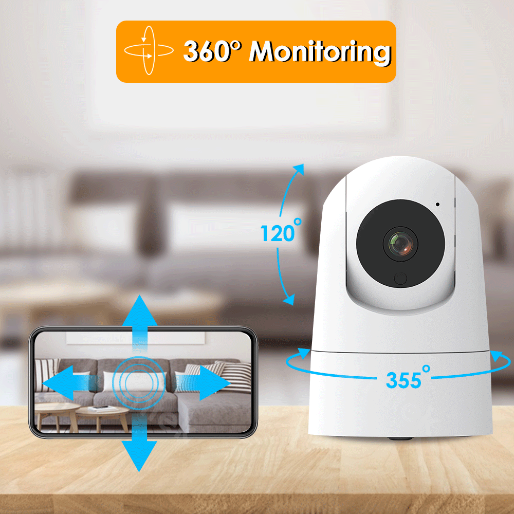 Wholesale IP Camera 5G WiFi Baby Monitor 1080P Mini Indoor CCTV Security 2K 4MP AI Tracking Audio Video Surveillance Camera Alexa - Image 3