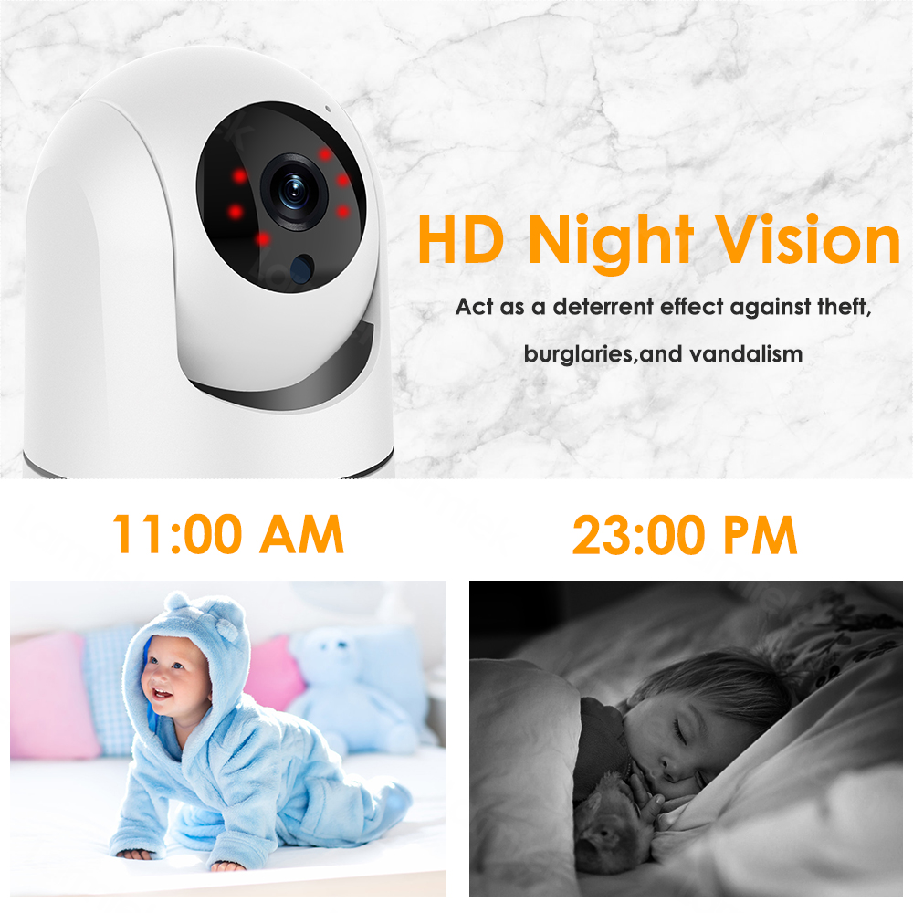Wholesale IP Camera 5G WiFi Baby Monitor 1080P Mini Indoor CCTV Security 2K 4MP AI Tracking Audio Video Surveillance Camera Alexa - Image 4